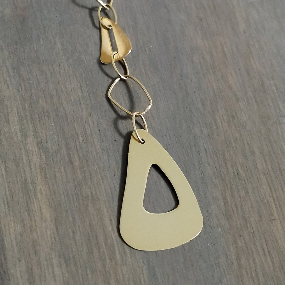 10K Gold Lariat Necklace - Picture 5 of 12